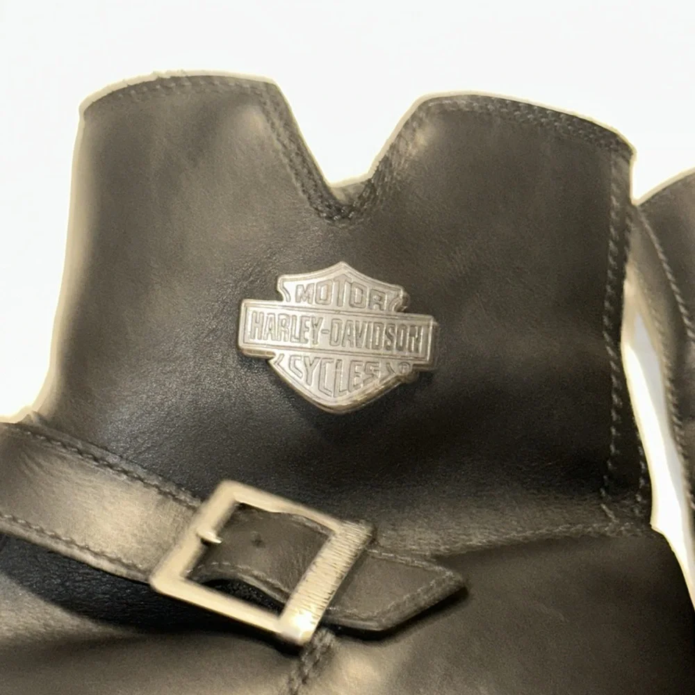 Harley Davidson Moto Riding Inner Zip Boot Size 13 M - Picture 9 of 16